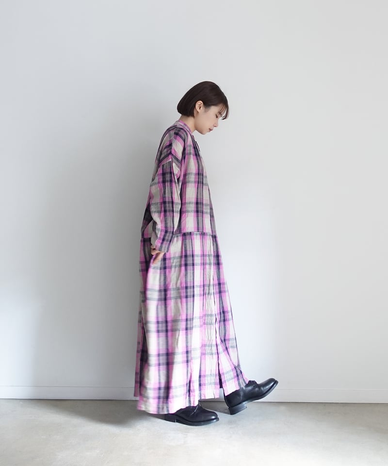 ichiAntiquités 1000916 Linen Cotton Check Shirt