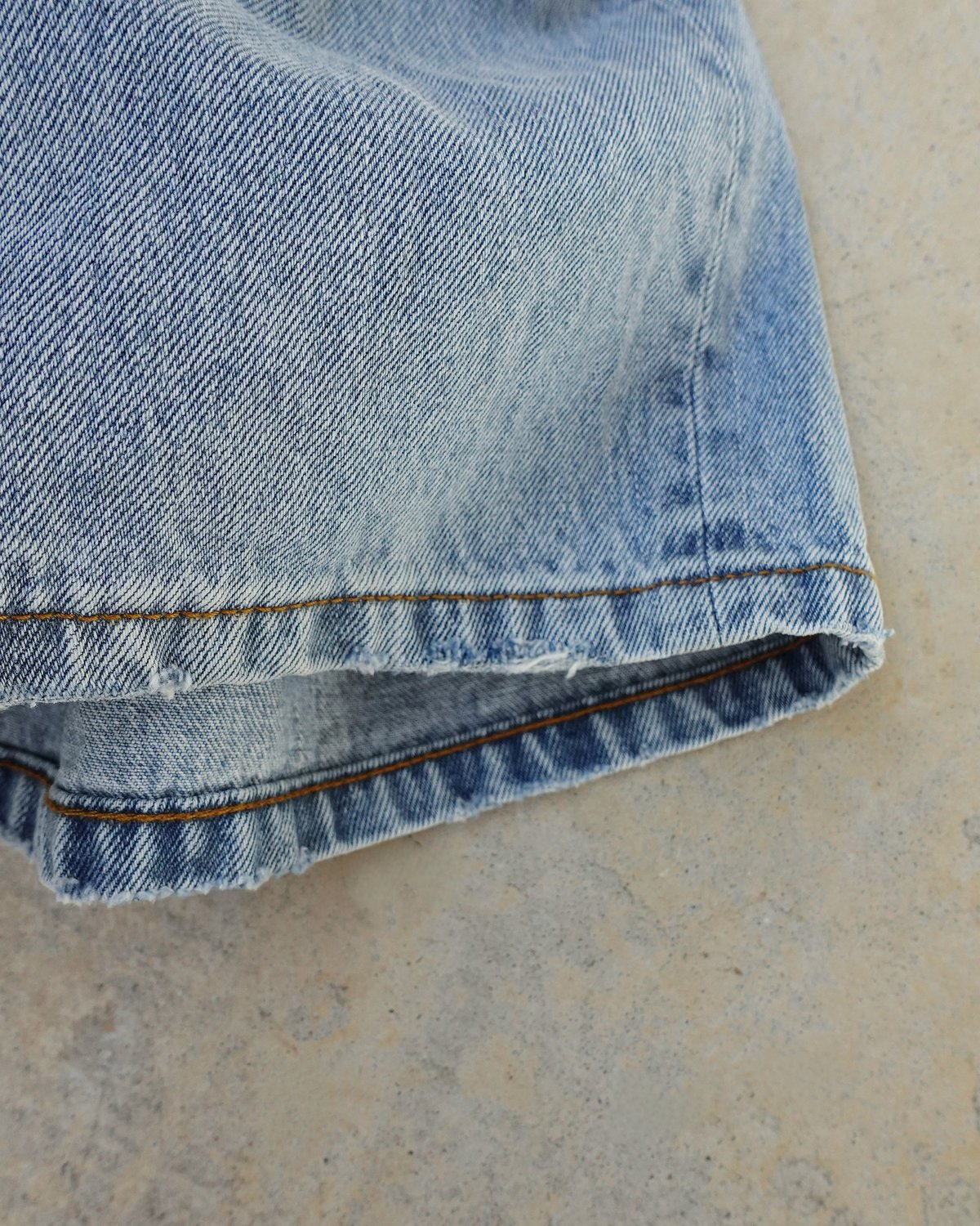 i c h i 230430 DENIM Wide Pants / C : SAXE BL