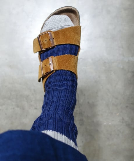 LOITER  L043  Organic Cotton Two Tone Socks / 6 COLORS