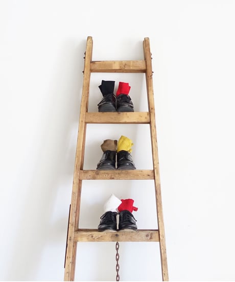 LOITER L019 Linen Color Rib Socks / 2 COLORS : COFFEE・BLACK