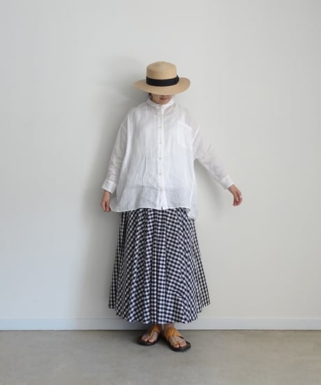 i c h i 251209 Relax Linen Shirt / 5 COLORS : WHITE・YELLOW・PINK
