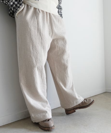 i c h i  250715 Pin Stripe Relax Pants / 2 COLORS
