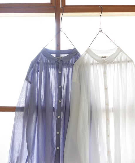 ichiAntiquités  900937  KHADI Cotton Gather Shirt / 2 COLORS