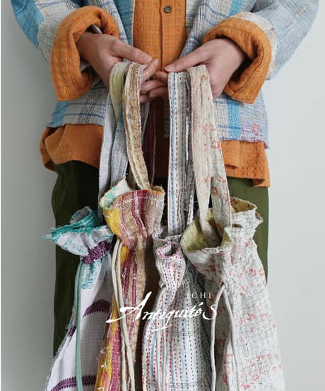 【ONLINE LIMITED】ichiAntiquités 1001138 Vintage Ralli Quilt Bag / 4 COLORS