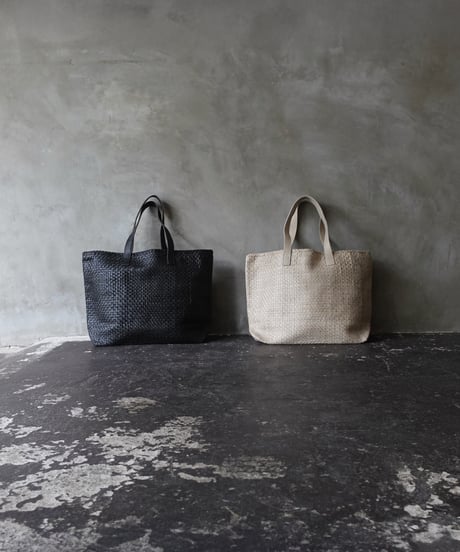 KYUCA KY0336 Soft Leather Mesh  Big Tote  / 2 COLORS
