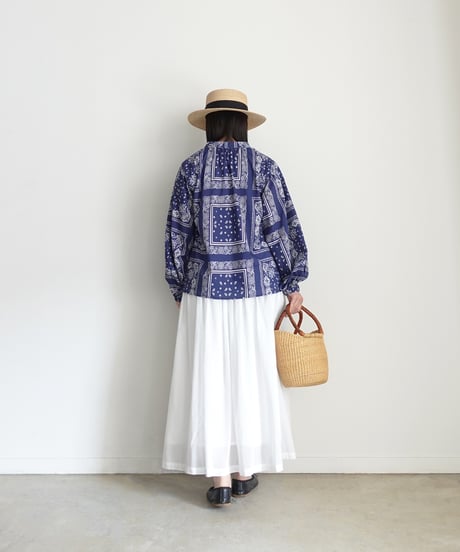 i c h i  251103  Bandana Print Blouse  / B : BANDANA