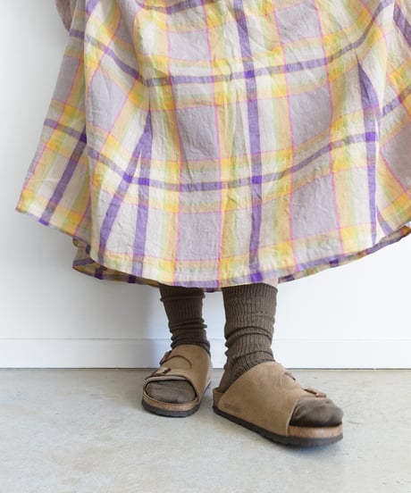 LOITER  L047  Linen Color Rib Socks / 6 COLORS