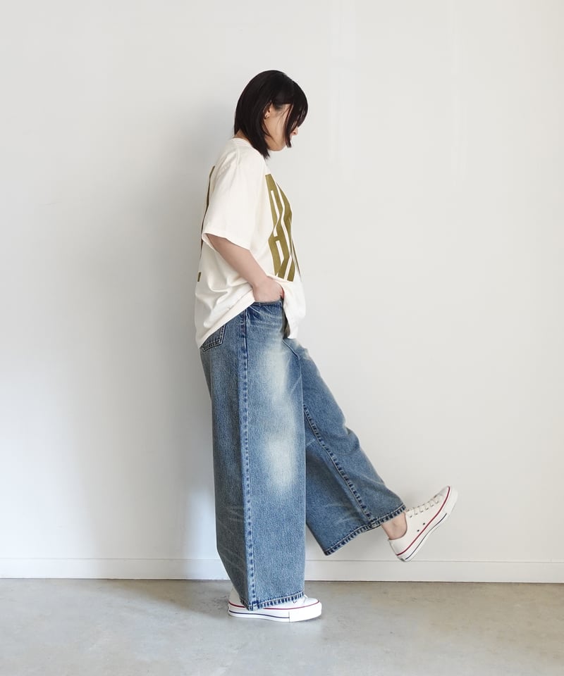i c h i 230430 DENIM Wide Pants / A : LIGHT・2