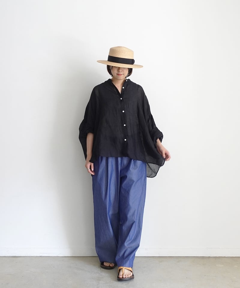 i c h i 241225 Pin Stripe Tuck Pants / 2 COLOR