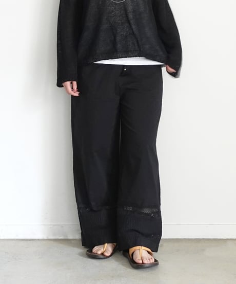 ichiAntiquités 1100936 INDIA Cotton Lace Pants  / 2 COLORS