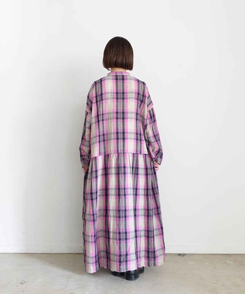 ichiAntiquités 1000916 Linen Cotton Check Shirt