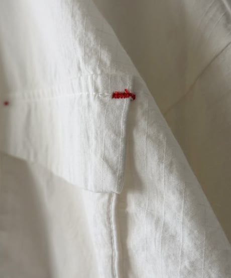 i c h i  251038 Ripstop Cotton Shirt Jacket / A : WHITE