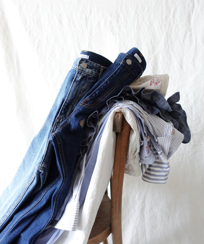 i c h i 231012 DENIM 5 Pocket Pants / A : DAR