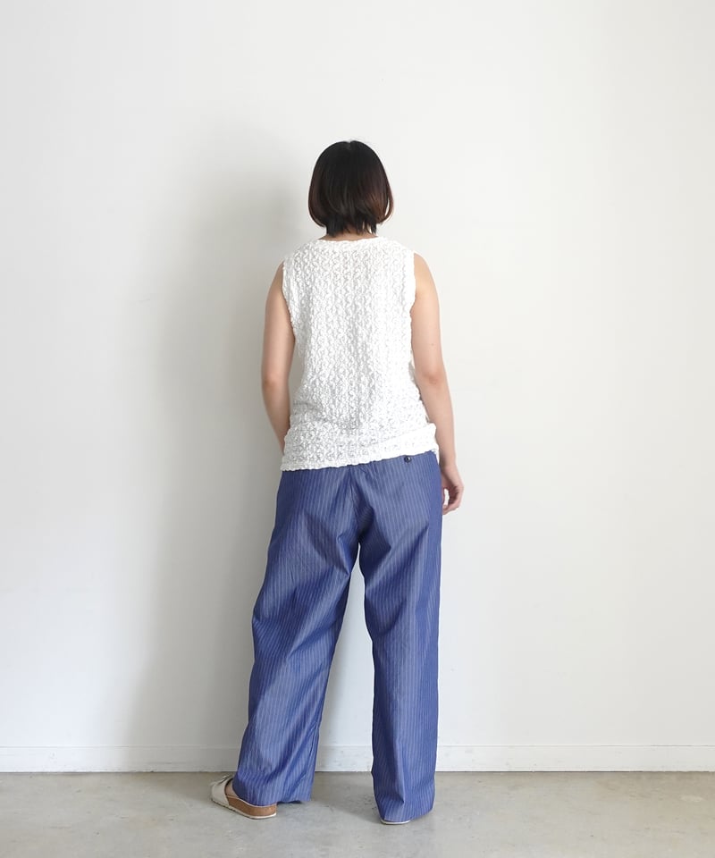 i c h i 241225 Pin Stripe Tuck Pants / 2 COLOR