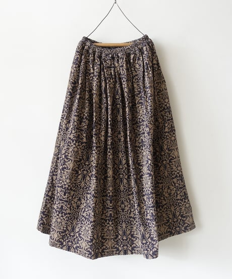 i c h i  250712  Corduroy Flower Skirt / 2 COLORS