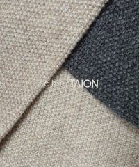 【 LIMITED COLLAB 】"i c h i × TAION" 250471 Knit Cardigan + Leopard Inner Down Vest  / 2 COLORS