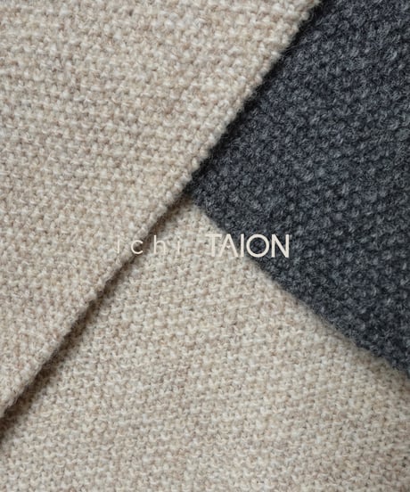 【 LIMITED COLLAB 】"i c h i × TAION" 250471 Knit Cardigan + Leopard Inner Down Vest  / 2 COLORS