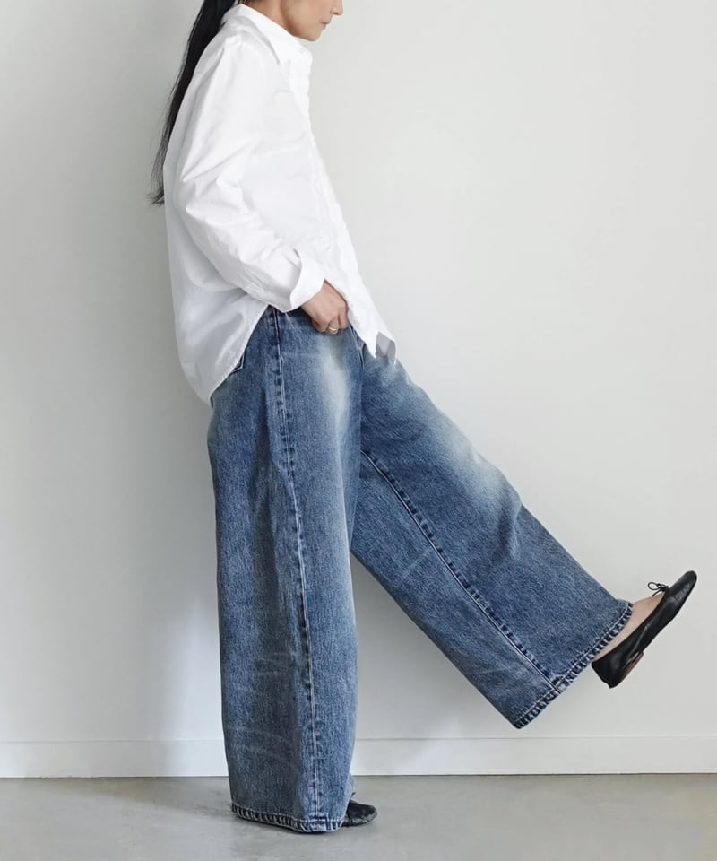 i c h i 230430 DENIM Wide Pants / A : LIGHT・2