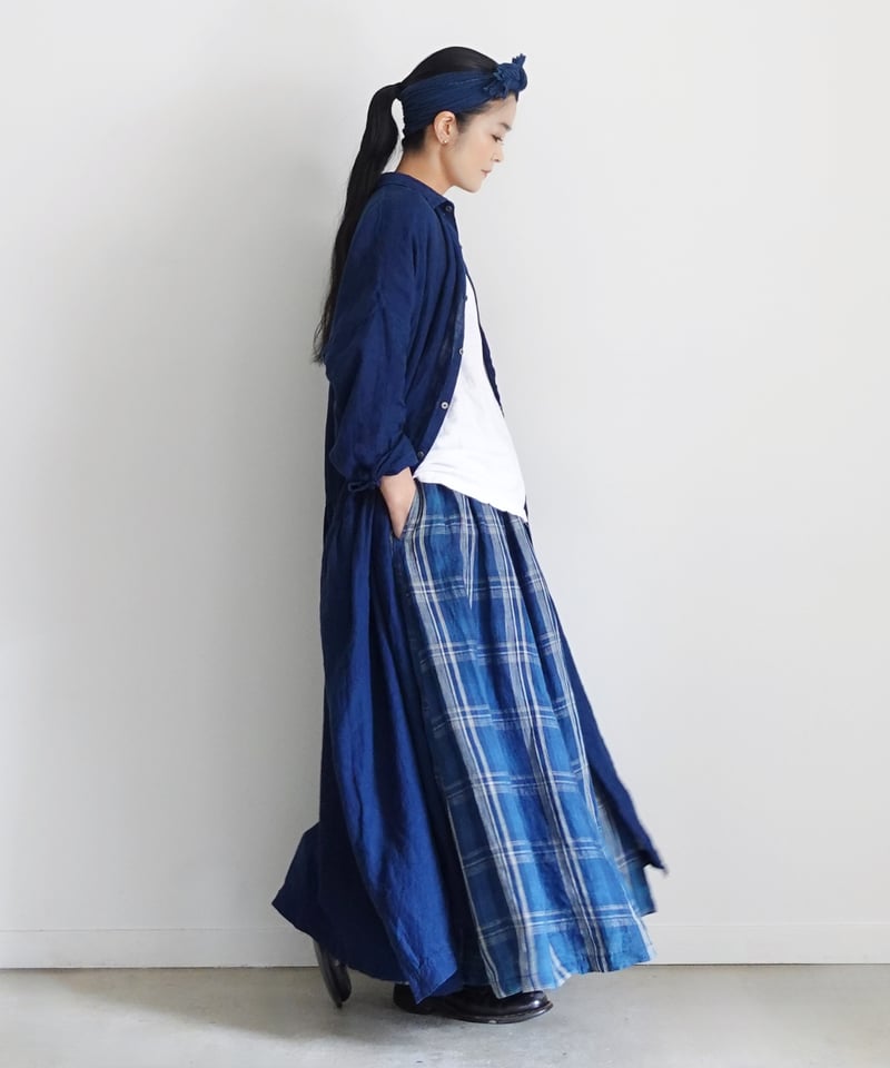 ONLINE LIMITED】ichiAntiquités 1000630 INDIGO L ONLINE LIMITED】ichiAntiquités 1000630 INDIGO L