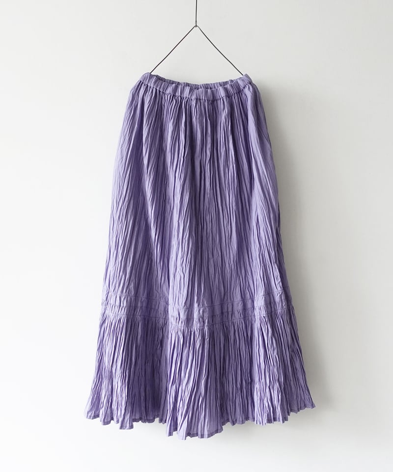 i c h i 221223 Cotton Voile Crinkle Skirt /