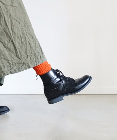 LOITER L019 Linen Color Rib Socks / 3 COLORS : SMOKE PINK・ORANGE・PURPLE