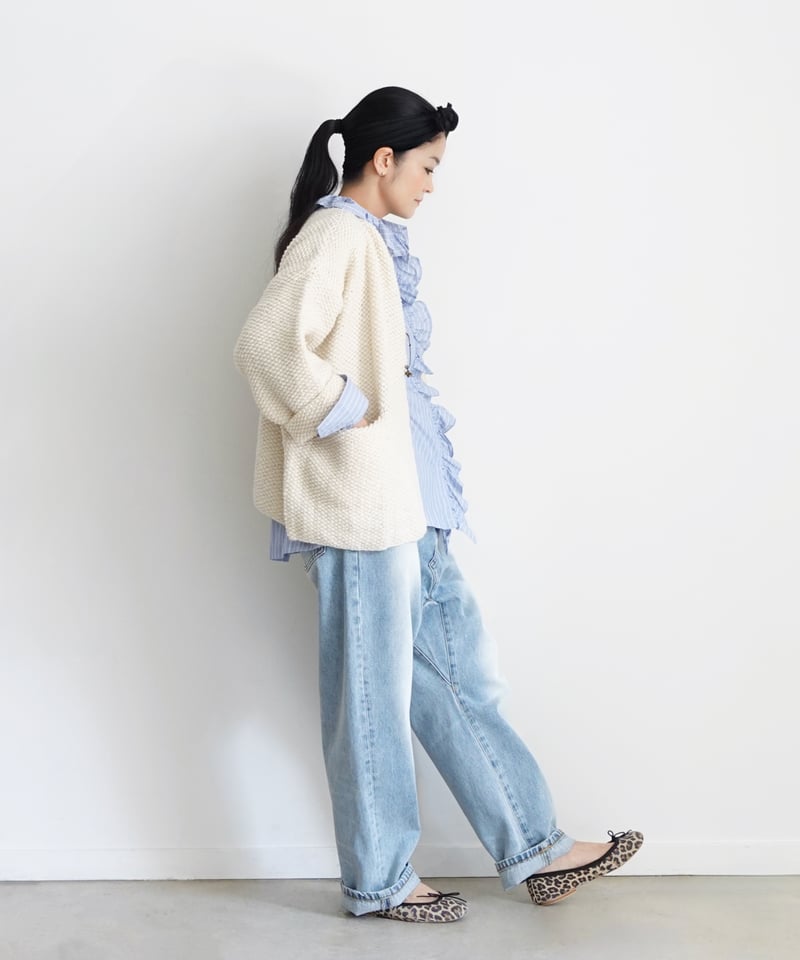 i c h i 201141 Denim Sarrouel Pants / D : SAXE i c h i 201141 Denim Sarrouel Pants / D : SAXE
