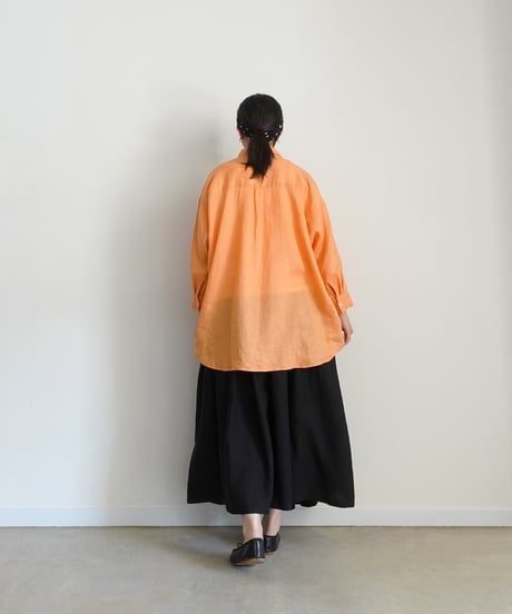 i c h i 251209 Relax Linen Shirt / 5 COLORS : ORANGE・GREEN