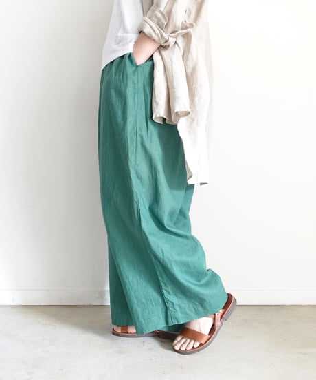 ichiAntiquités 1100603 Linen Cotton Relax Pants / 3 COLORS