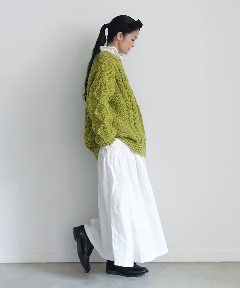 ヴィンテージ　ペルー羊毛タペストリー ichiAntiquités 900358 PERU Hand Knit Cable Pull