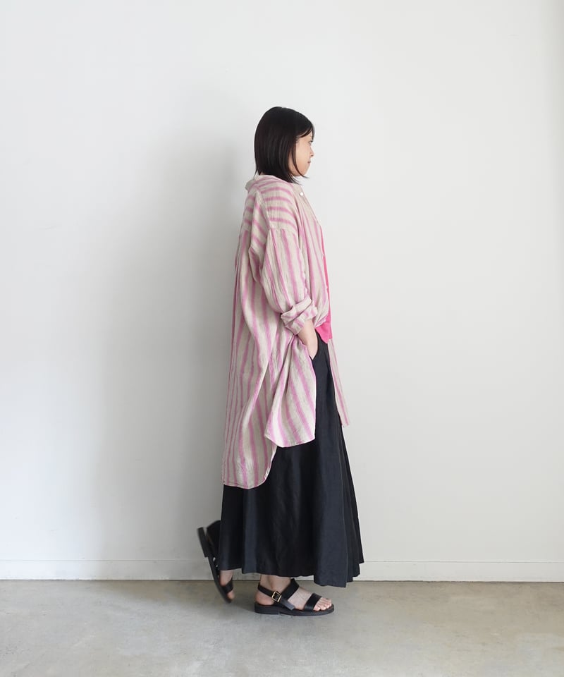 ichi Antiquités 1000913 Linen Cotton Stripe Lon
