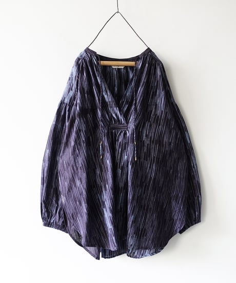 ichiAntiquités 1100940 INDIA TIE DYE Gather Shirt / 2 COLORS