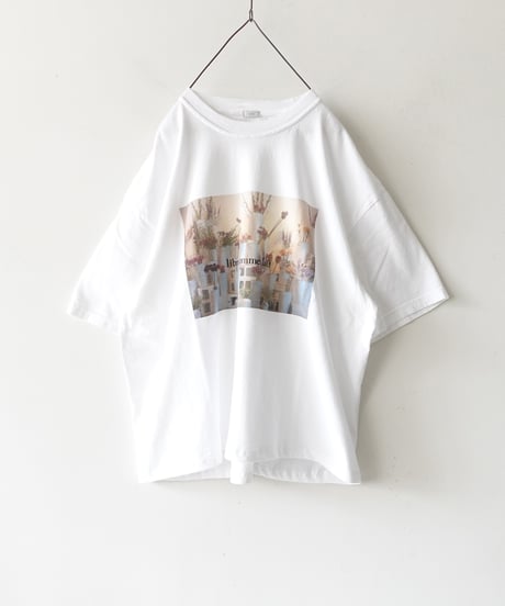 i c h i  251056  "Libre Comme l'Air" Flower Atelier Pigment Over T Shirt / 2 COLORS
