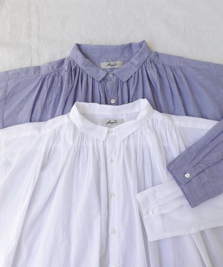 ichiAntiquités  900937  KHADI Cotton Gather Shirt / 2 COLORS
