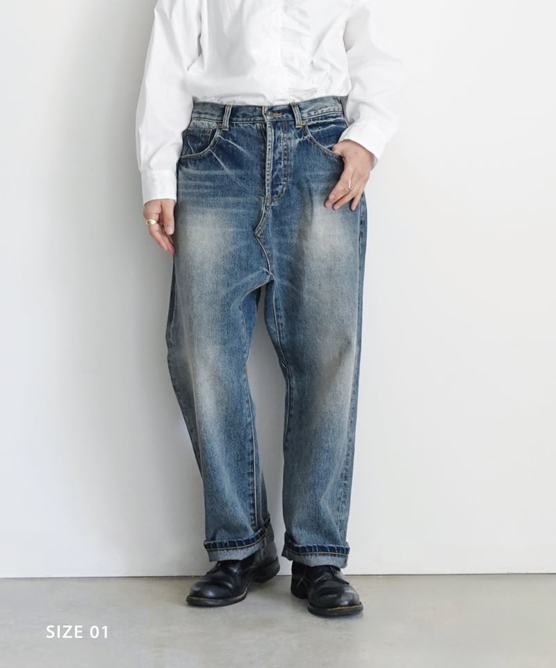 i c h i 201141 Denim Sarrouel Pants / A : LIGH i c h i 201141 Denim Sarrouel Pants / A : LIGH