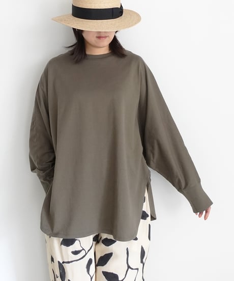 i c h i  251061 Cotton Dolman Sleeve Loose Pullover / 2 COLORS