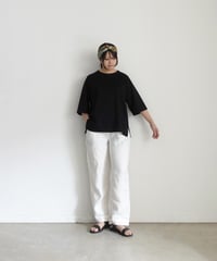ichiAntiquités 1100959 Smooth Cotton Pullover / C : BLACK