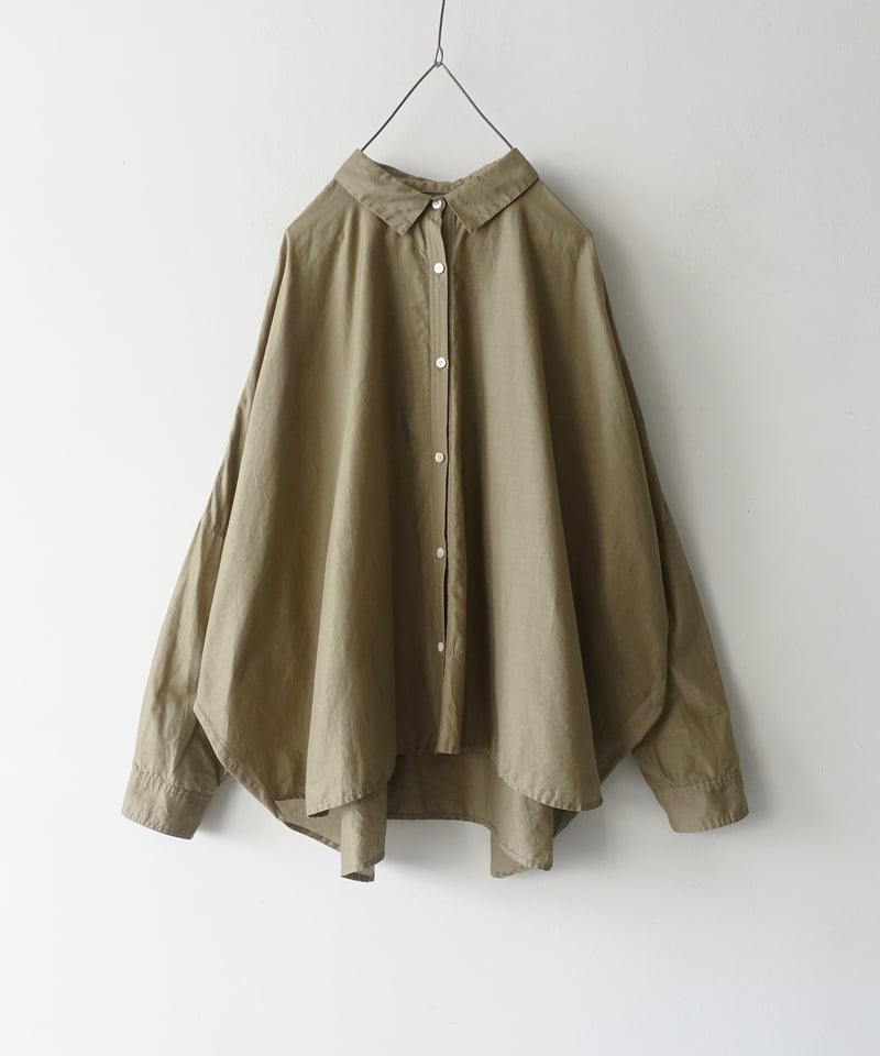 i c h i 241118 Cotton Dolman Sleeve Shirt / 7 C