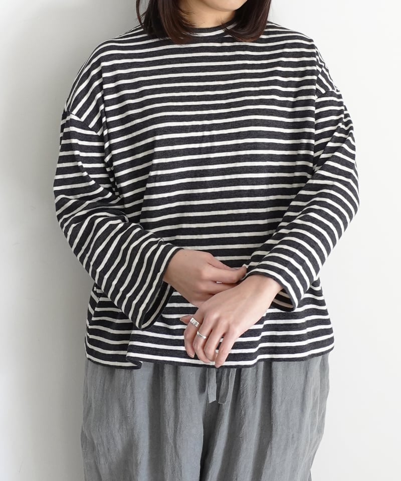 ichiAntiquités 1100643 Cotton Border Pullover /