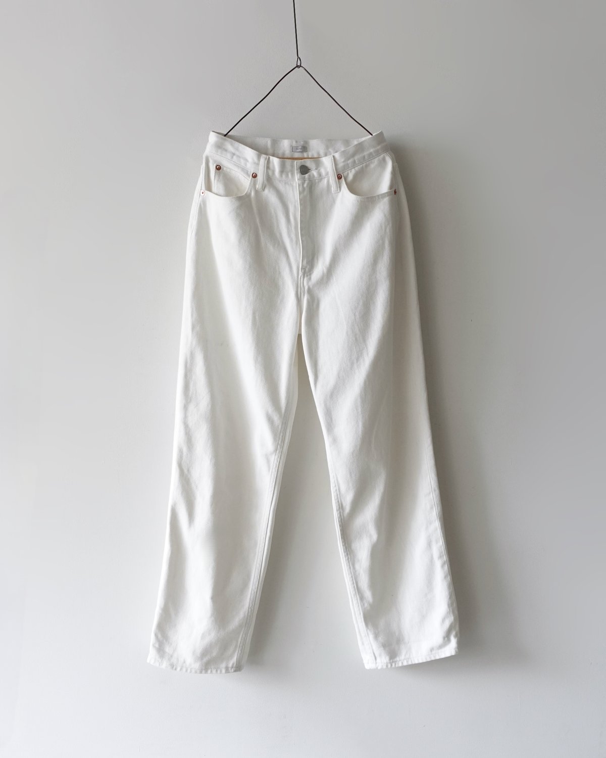 i c h i 231012 DENIM 5 Pocket Pants / C : WHI