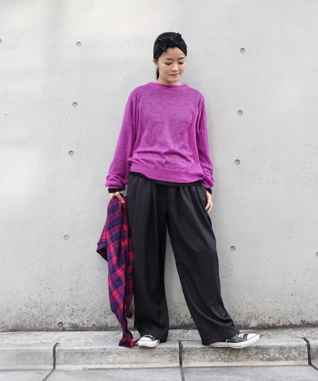 i c h i  240758 Sheer Knit Pullover / 3 COLORS