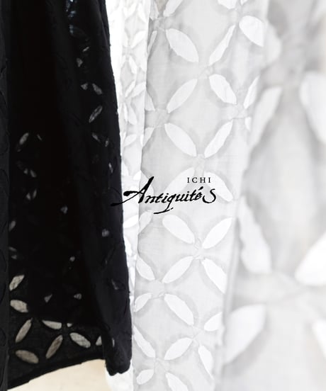 ichiAntiquités 1100939 INDIA Reverse Applique Cotton Skirt / 2 COLORS