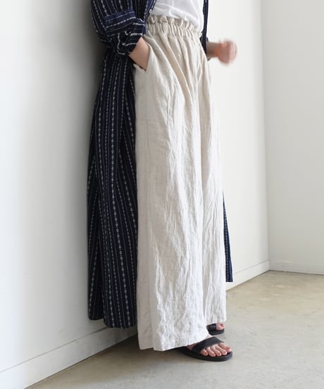 ichiAntiquités  801134  Vintage Linen Relax Pants / B : NATURAL