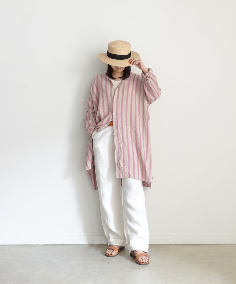 ichi Antiquités 1000913 Linen Cotton Stripe Lon