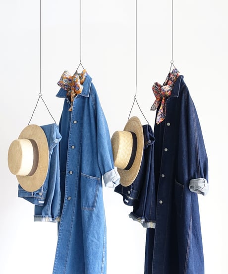 i c h i  211031-1  DENIM Loose 5 Pocket Pants / B : INDIGO DARK