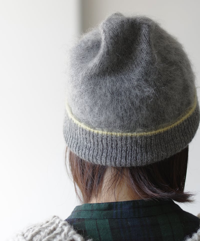 21AW saby サバイ モヘヤ混 INTARSIA C/N KNIT