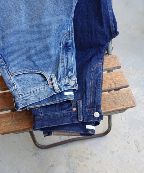 i c h i  231012  DENIM 5 Pocket Pants / A : DARK