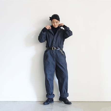 【 ONLINE LIMITED 】ichiAntiquités 900356 Wholegarment Rib Turtleneck / G : BLACK