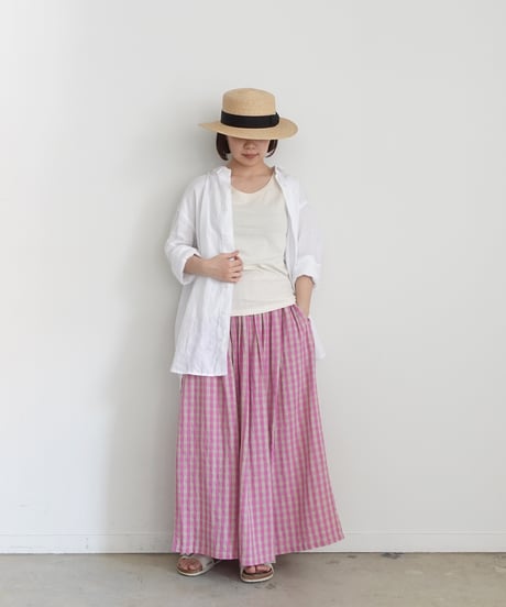 ichi Antiquites✮インディアブロックピンタックスカート iCHi