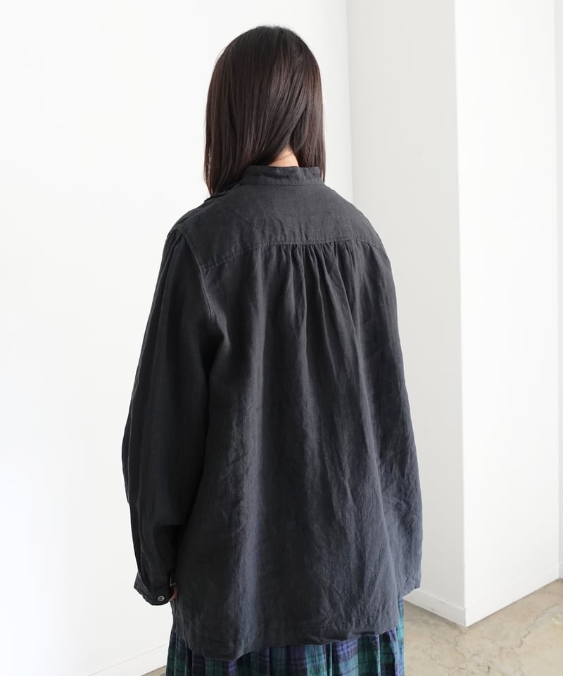 ichiAntiquités 1100929 Linen Frill Blouse / 3