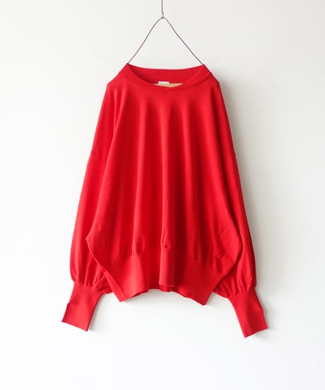 i c h i  251073 Slit Cuff Cotton Knit Pullover / 3 COLORS